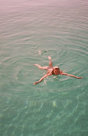 Woman swimming